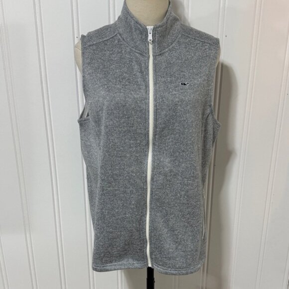 NWT Vineyard Vines Woman’s Fleece Vest size L - Picture 1 of 11